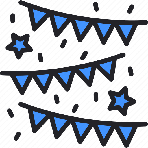 Garlands, party, ornaments, decoration, flag icon - Download on Iconfinder