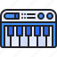 keyboard, music, piano, instrument, synthesizer 