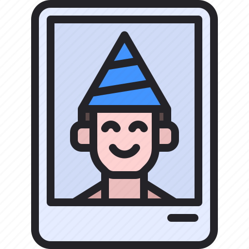 Photo, polaroid, party, birthday, man icon - Download on Iconfinder