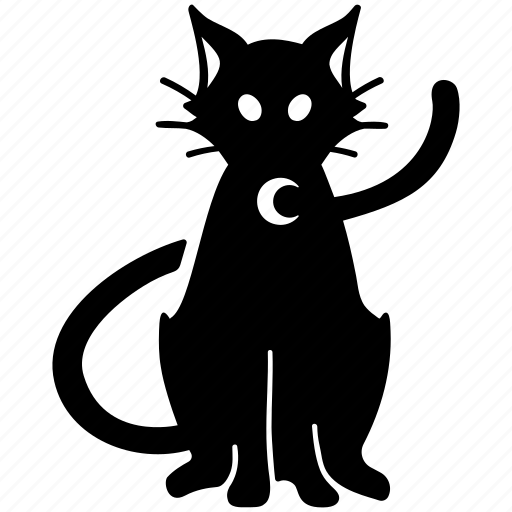 Black, pet, cat, animal, witch, magic, halloween icon - Download on Iconfinder