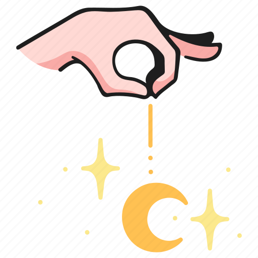 Moon, crescent, celestial, magic, star, witch, witchcraft icon - Download on Iconfinder