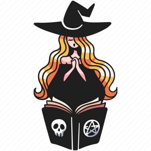 Halloween, witch, hat, character, costume, magic, book icon - Download on Iconfinder