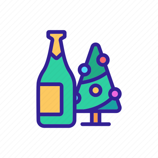 Alcohol, champagne, champange, contour, wine icon - Download on Iconfinder