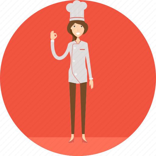 Adult, chef, chef hat, cook, female, people, profession icon - Download on Iconfinder