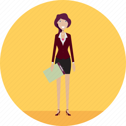 Adult, book, female, note, people, profession, secretary icon - Download on Iconfinder
