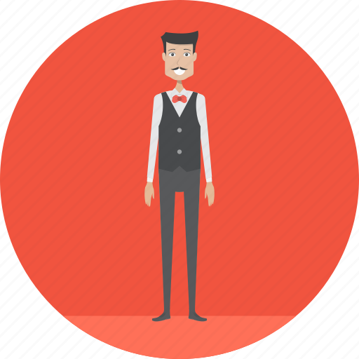 Adult, male, people, profession, serve, wait, waitress icon - Download on Iconfinder