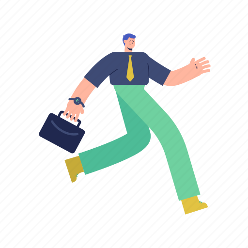 Character, builder, business, suitcase, man illustration - Download on Iconfinder