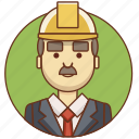 builder, businessman, cartoon, character set, engineer, man, person