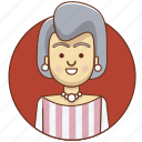 cartoon, character, character set, girl, old, person, woman