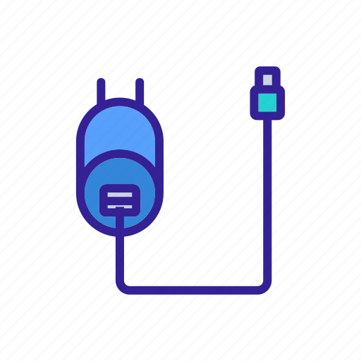 Charger, cord, disassembled, into, parts, power, supply icon - Download on Iconfinder