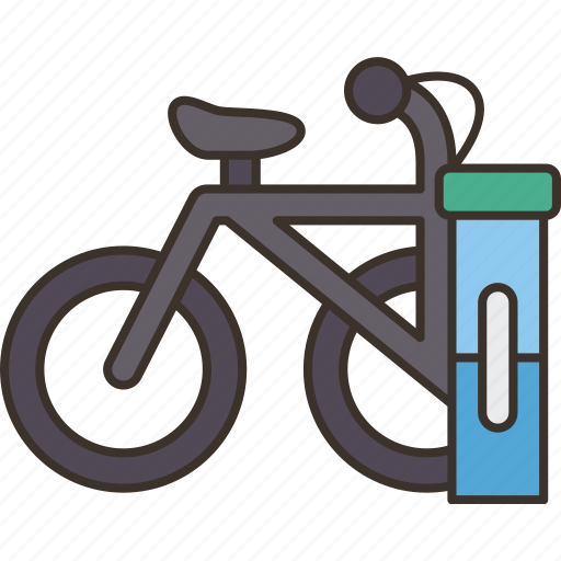 Bike, electric, power, battery, transportation icon - Download on Iconfinder