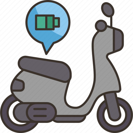 Scooter, electric, battery, transport, alternative icon - Download on Iconfinder