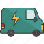 van, electric, rechargeable, engine, technology 