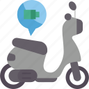 scooter, electric, battery, transport, alternative