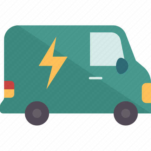 Van, electric, rechargeable, engine, technology icon - Download on Iconfinder