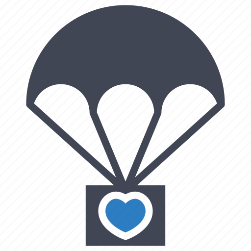 Aid, charity, parachute icon - Download on Iconfinder