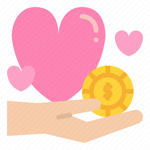 Charity, donate, money, heart, help icon - Download on Iconfinder