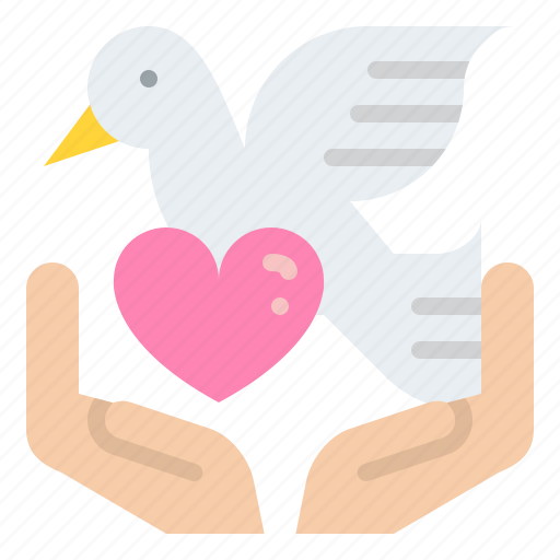 Peace, charity, bird, supporting, love, give icon - Download on Iconfinder