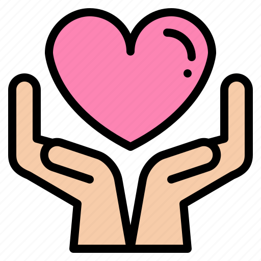Attention, charity, hands, heart, love icon - Download on Iconfinder