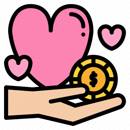 Charity, donate, money, heart, help icon - Download on Iconfinder