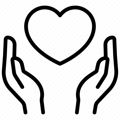 Care, hand, heart, love, charity, donate icon - Download on Iconfinder