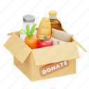 food, donation, charity, vegetable, care, fruit, box, package, healthcare 