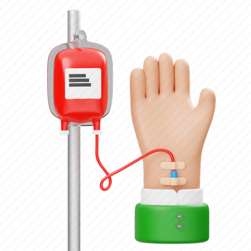 Blood, donation, care, give, donate, charity, hand 3D illustration - Download on Iconfinder
