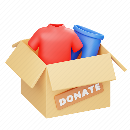 Cloth, donation, charity, donate, give, clothing, care 3D illustration - Download on Iconfinder