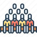 community, cluster, conglomeration, unity, worker, company, human resource