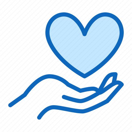 Caregiver, charity, hand, heart, hope, sharing icon - Download on Iconfinder