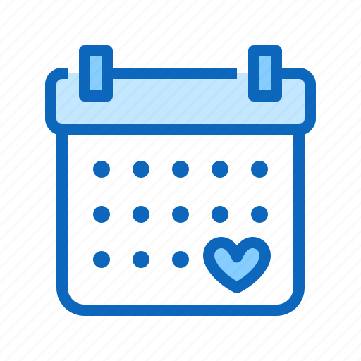Calendar, charity, date, heart icon - Download on Iconfinder