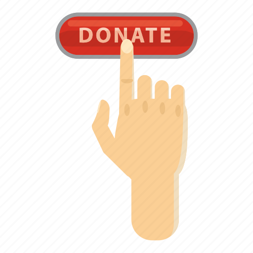 Assistance, cartoon, charity, click, donate, help, support icon - Download on Iconfinder