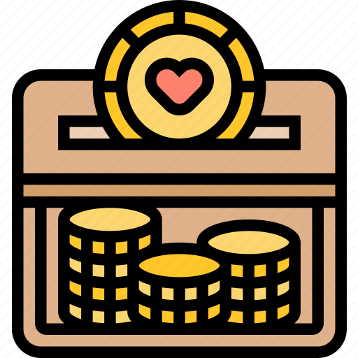 Charity, money, saving, fundraiser, donation icon - Download on Iconfinder