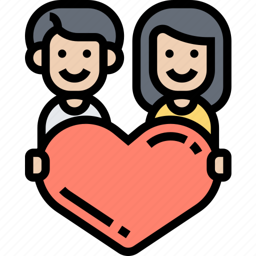 Volunteer, kind, heart, people, liberality icon - Download on Iconfinder