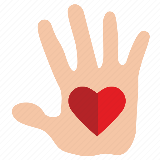 Charity, gift, hand, heart, mercy, compassion icon - Download on Iconfinder