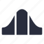 distribution, peak, gaussian, segment 