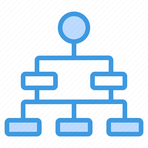Hierarchy, structure, diagram, scheme, flowchart icon - Download on Iconfinder
