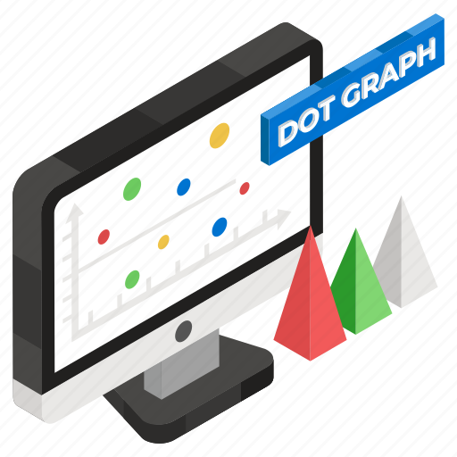 Dot chart, dot graph, infographic, online data, scattered chart, statistics icon - Download on Iconfinder