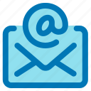 email, mail, envelope, message, at