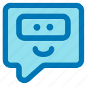 happy, chat, box, communication