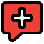 emergency, chat, message, box 