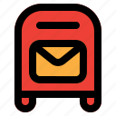 mailbox, mail, postbox, envelope, message