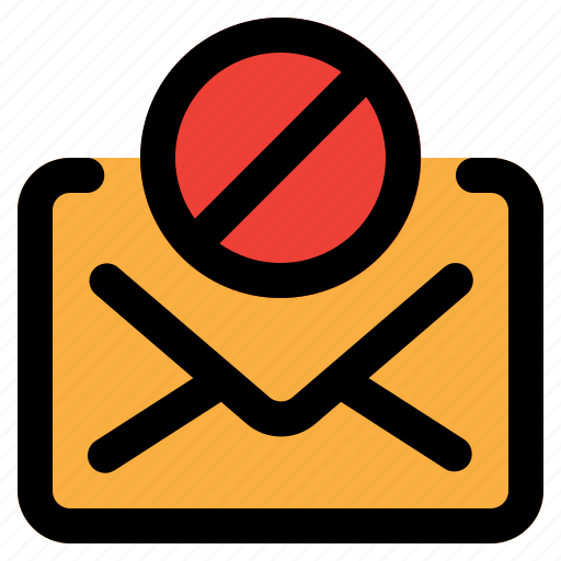 Spam, message, mail, blocked icon - Download on Iconfinder