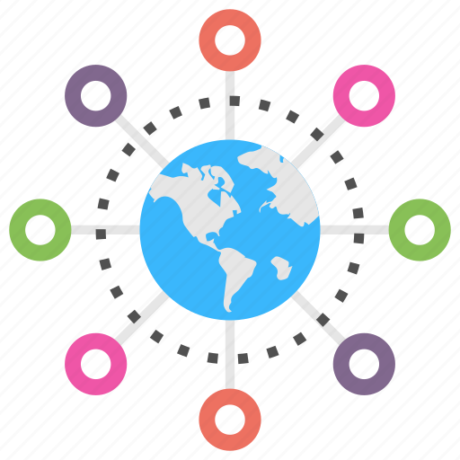 Cyberspace, global connections, global network, internet icon - Download on Iconfinder