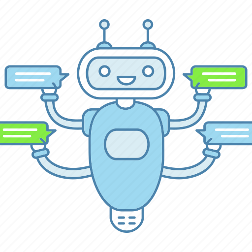 Chat bot, chatterbot, message, messenger, robot, speech bubble, texting icon - Download on Iconfinder
