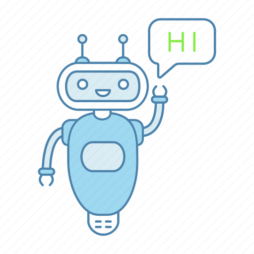 Chat bot, chatbot, chatterbot, greeting, hi, robot, speech bubble icon - Download on Iconfinder