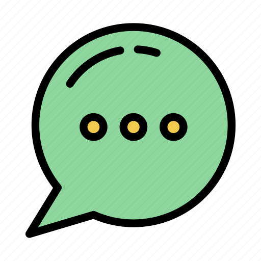 Dotted, circle, chatbox icon - Download on Iconfinder