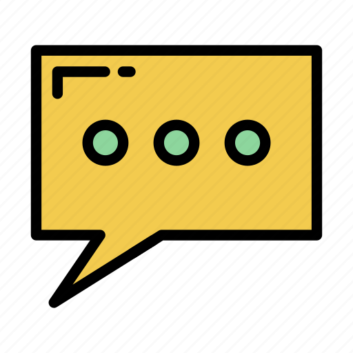 Dotted, rectangle, chatbox icon - Download on Iconfinder