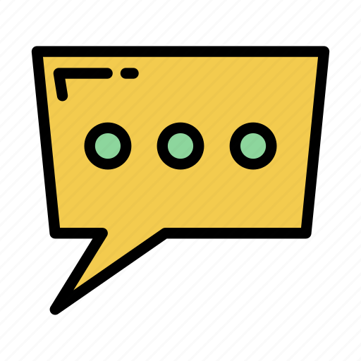 Dotted, trapezium, chatbox icon - Download on Iconfinder