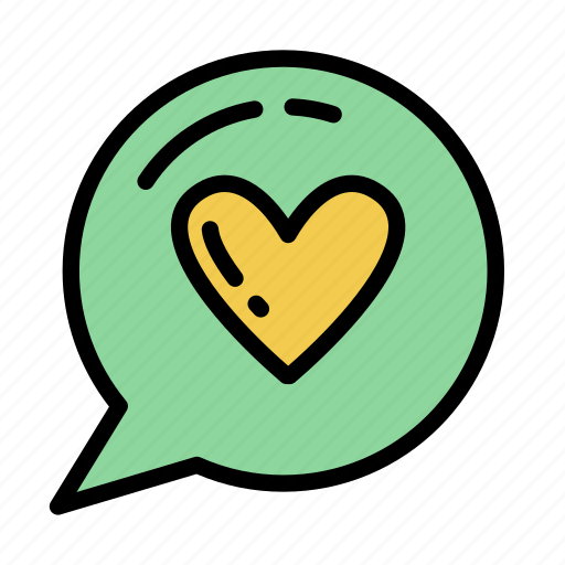 Love, circle, chatbox icon - Download on Iconfinder